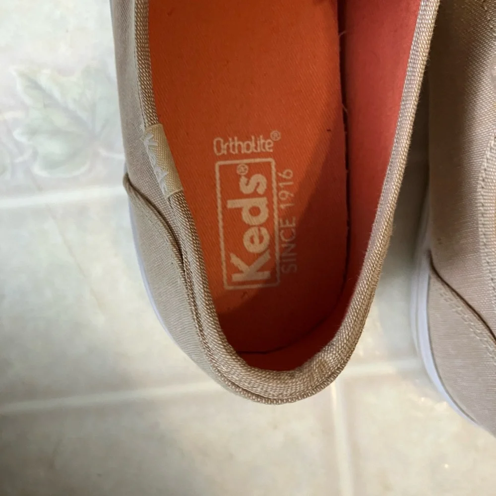 Keds‎ ortholite tan canvas lace up Sneakers